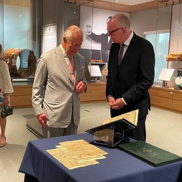King Charles visits Oxford's Bate Collection and opens new Stephen A. Schwarzman Centre (Image: NQ)