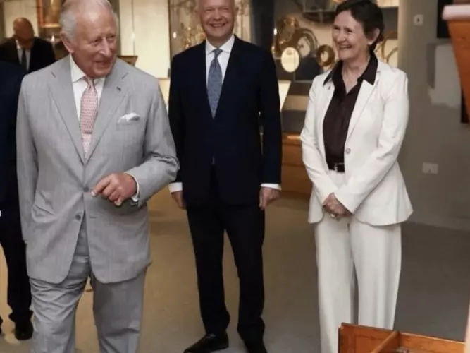 King Charles visits Oxford's Bate Collection and opens new Stephen A. Schwarzman Centre (Image: NQ)